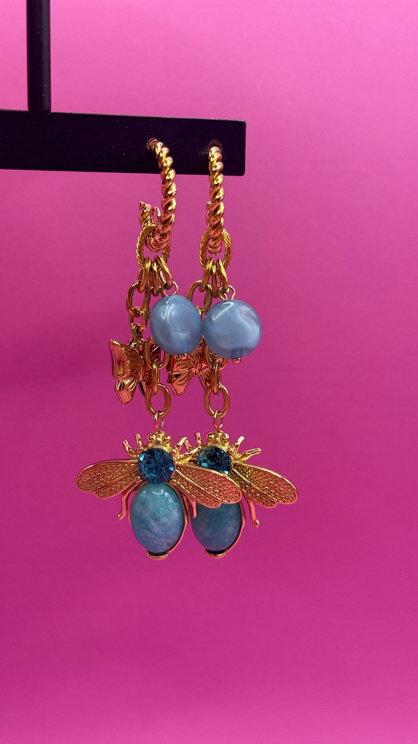Boucles d’oreilles - Abeille