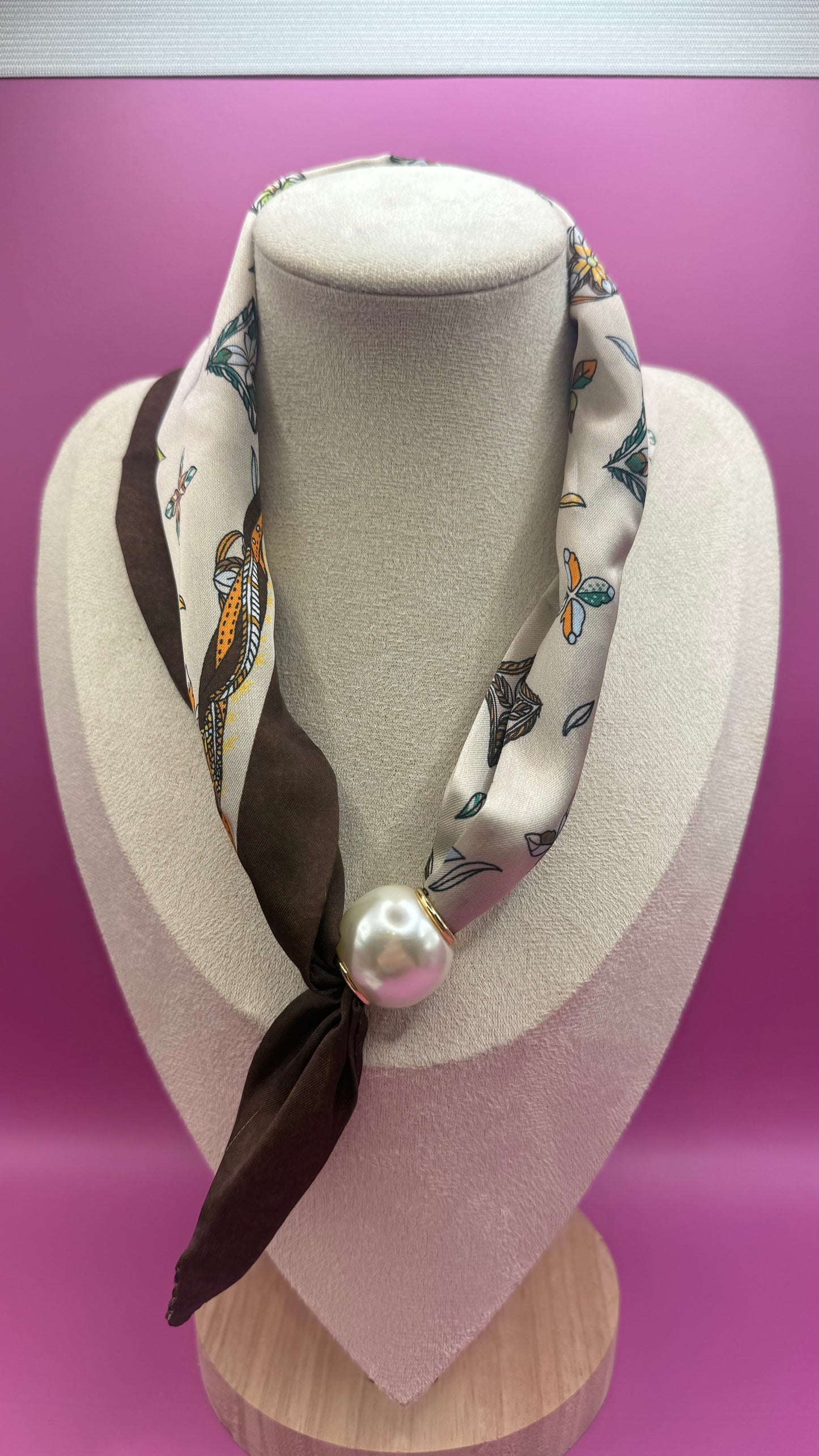 Foulard à perles