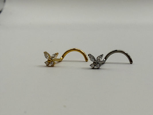 Piercing nez papillon