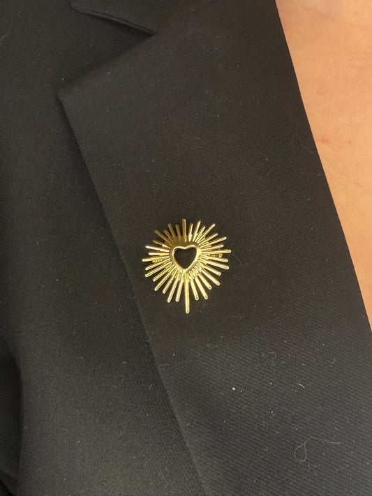 Broche en cœur
