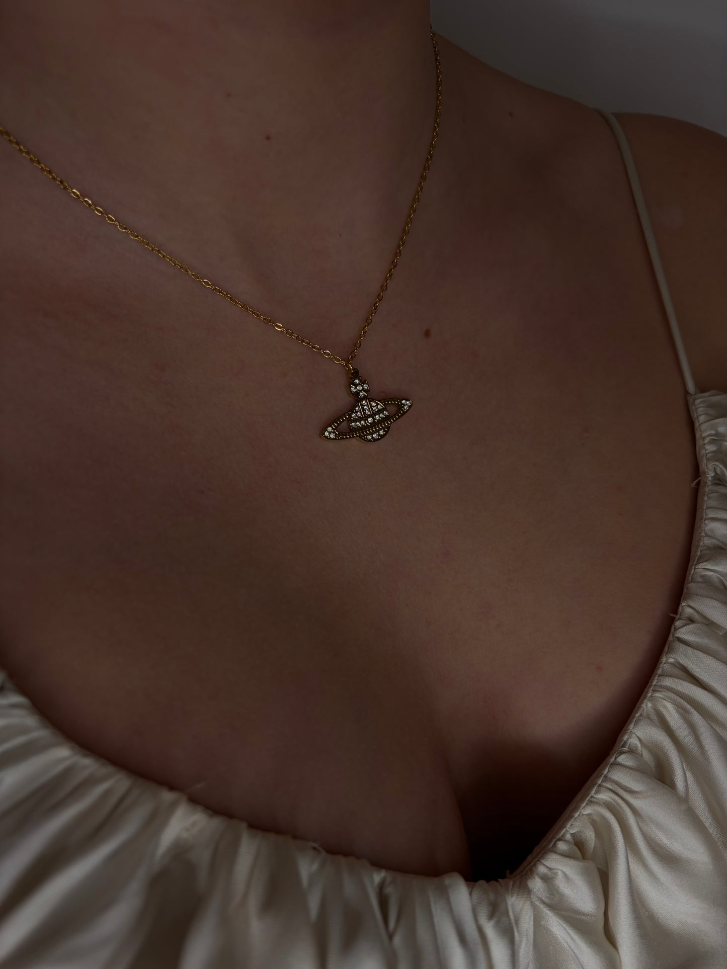 Collier « Planète » or